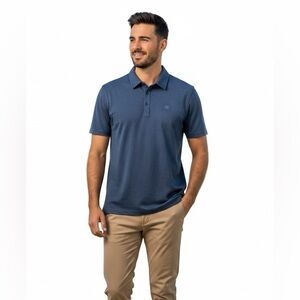 Travis Mathew Dark Blue Golf Polo Shirt, size XL